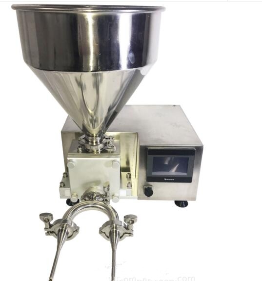 Cake filling and depositing machine