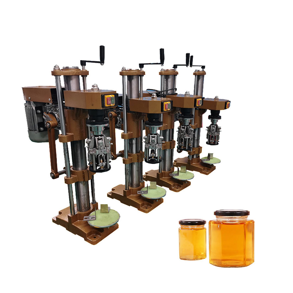 Single head glass bottle capping machine