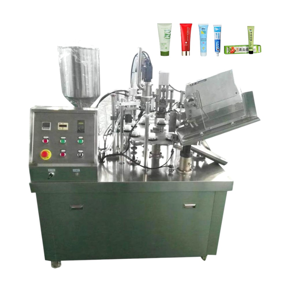Half automatic hose filling and sealing machine