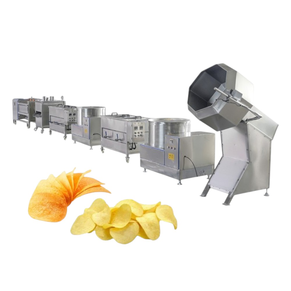 Semi-automatic potato chips production line