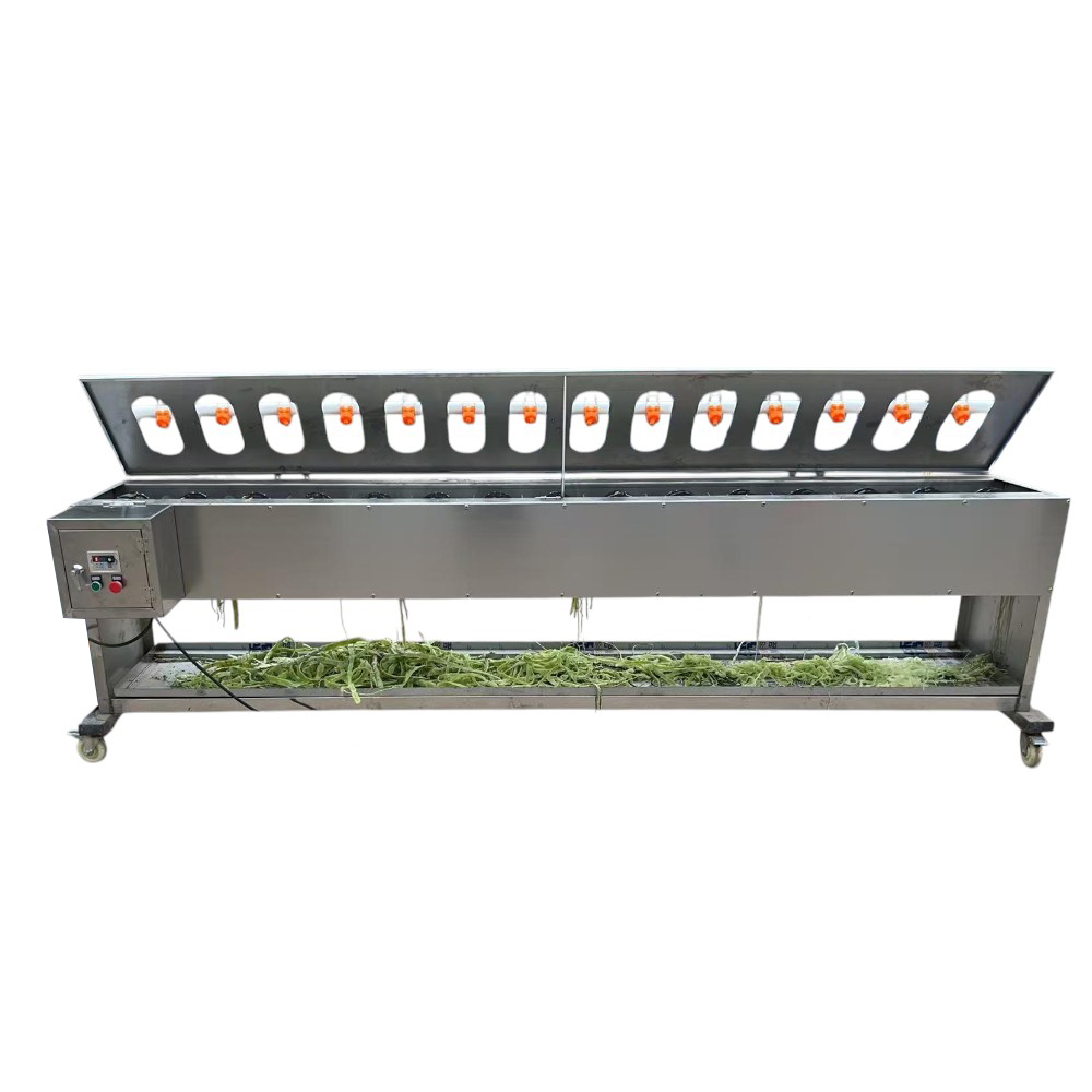 Long strip fruit and vegetable peeling machine