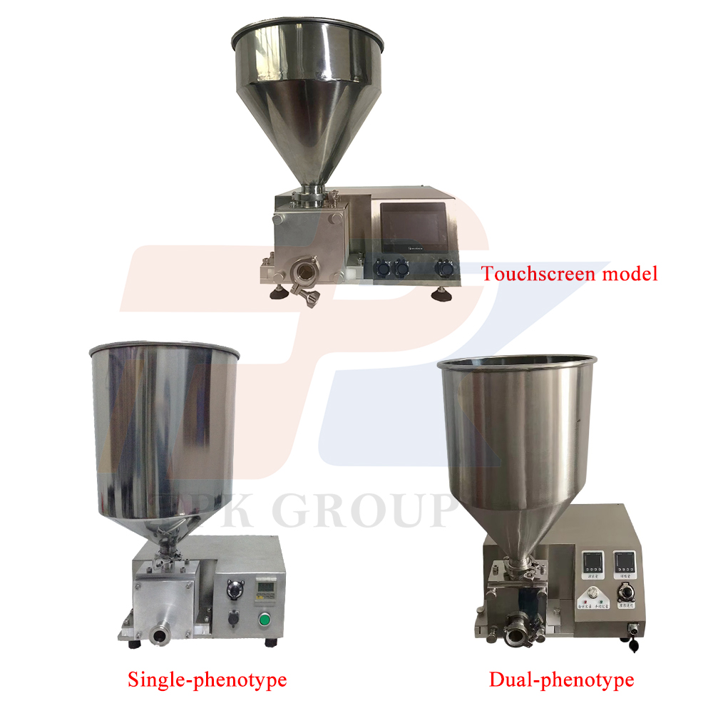 Cake filling and depositing machine
