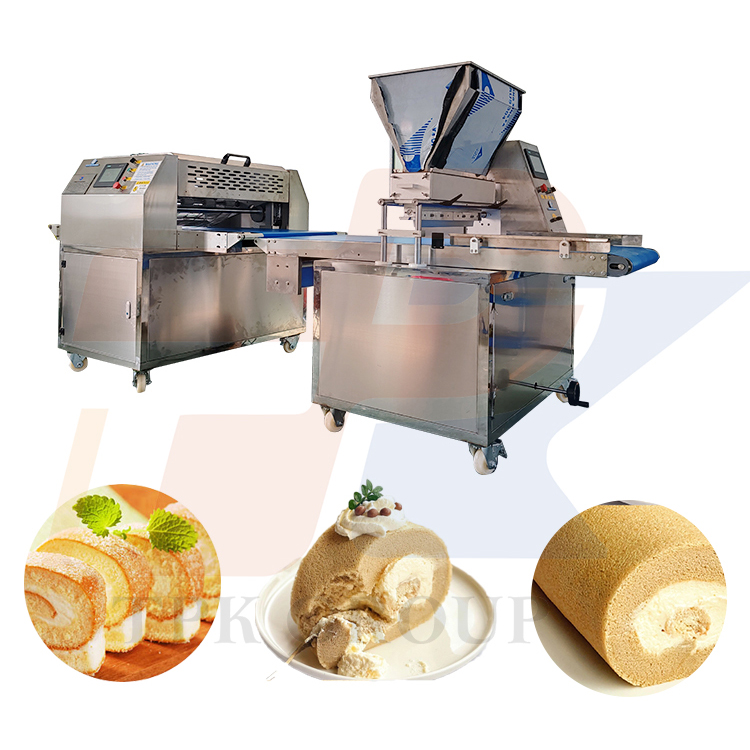 Sponge cake rolling machine